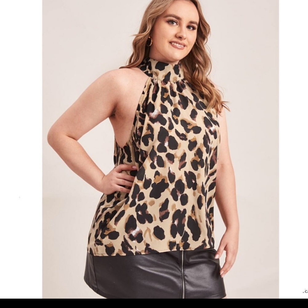 Animal Print Halterneck Top - Picture 5 of 5